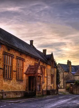 Старые улочки Англии деревня