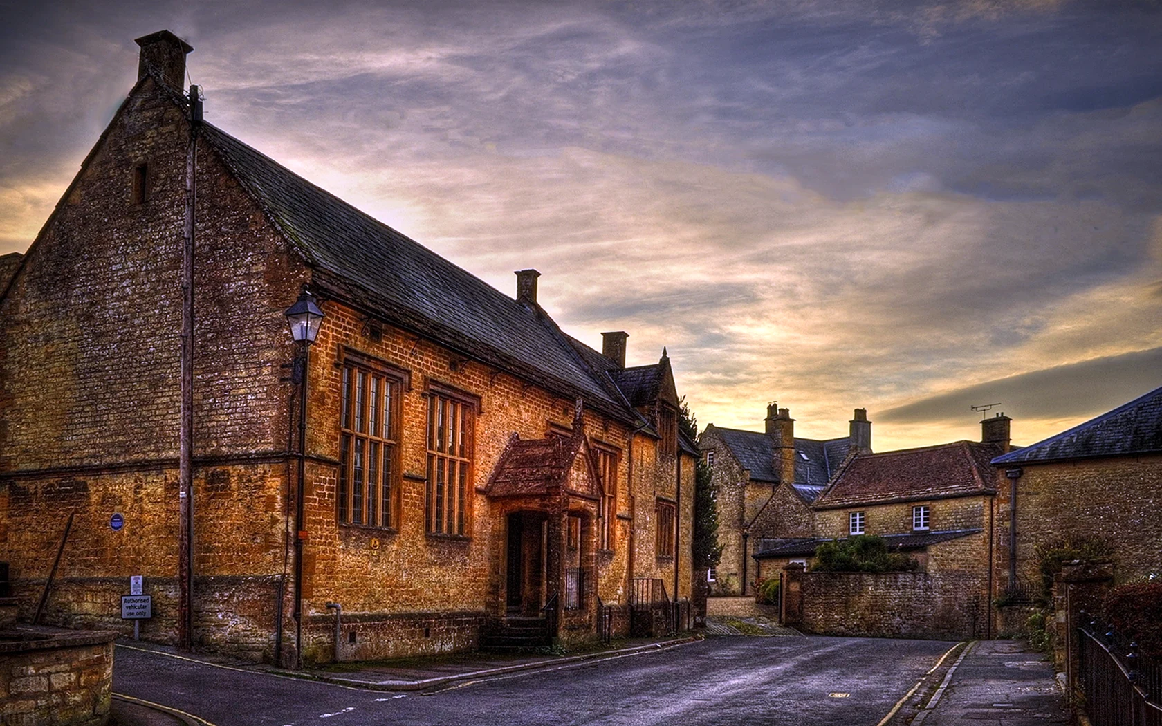 Старые улочки Англии деревня