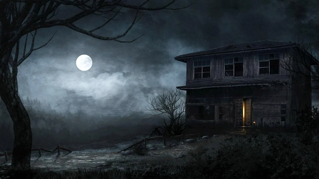 Страшный дом ночью