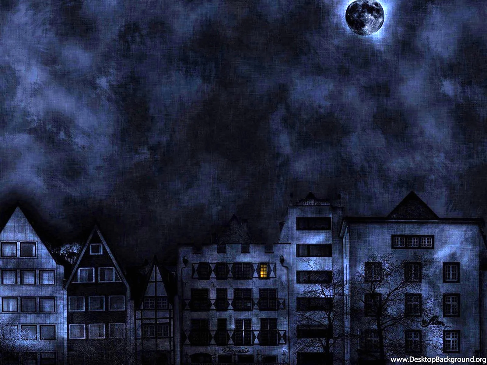 Страшный город ночью