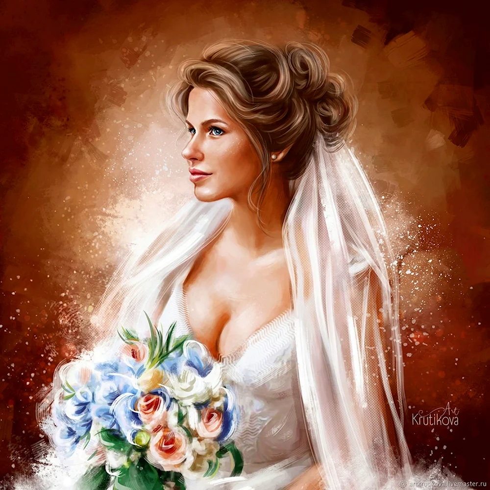 Свадебный портрет цифровой