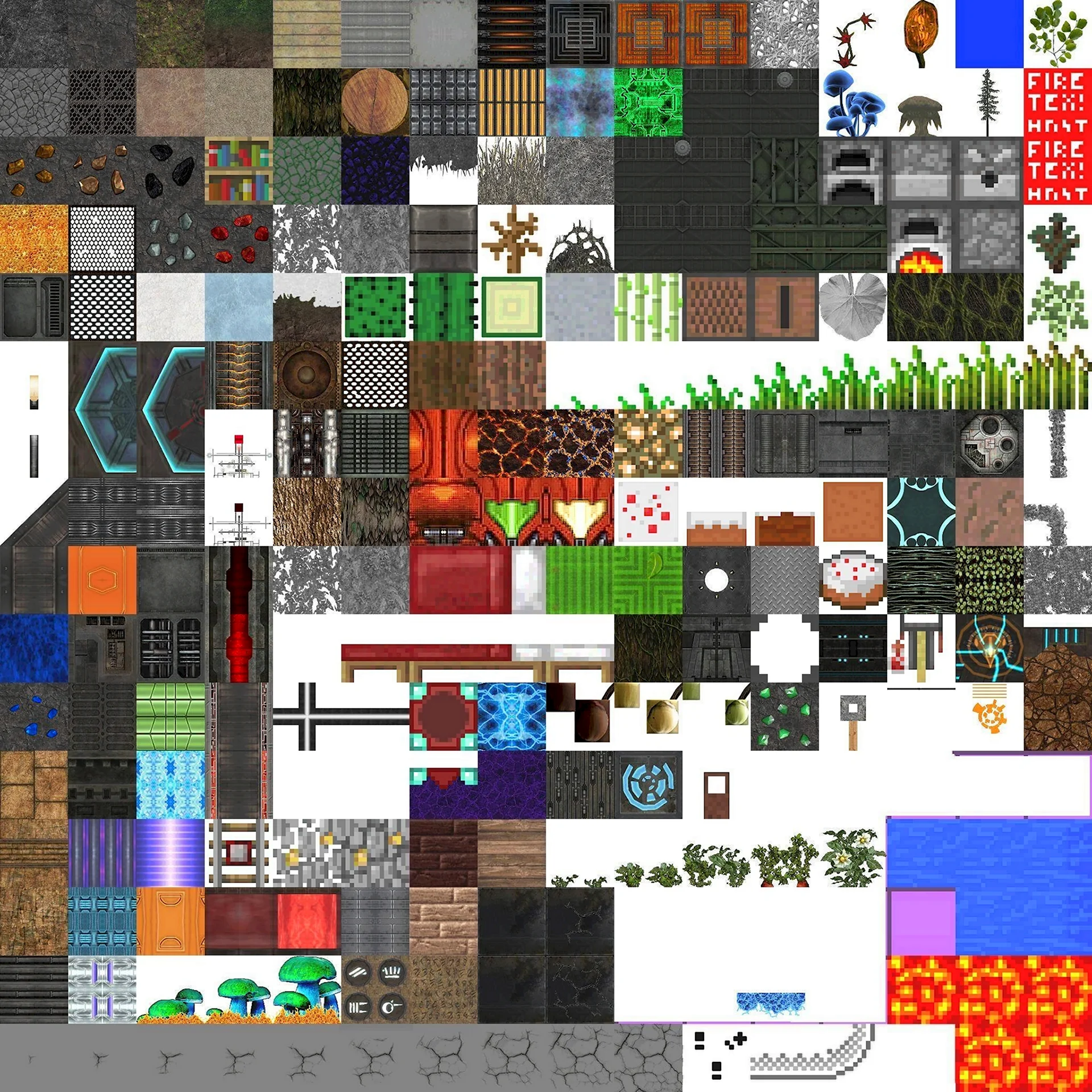 Текстуры блоков Minecraft 16x16