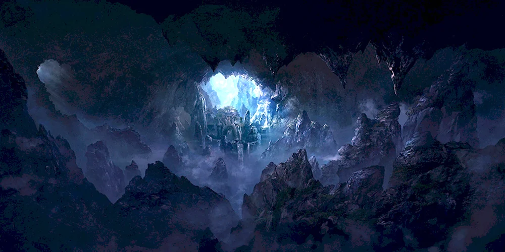 Темная пещера арт