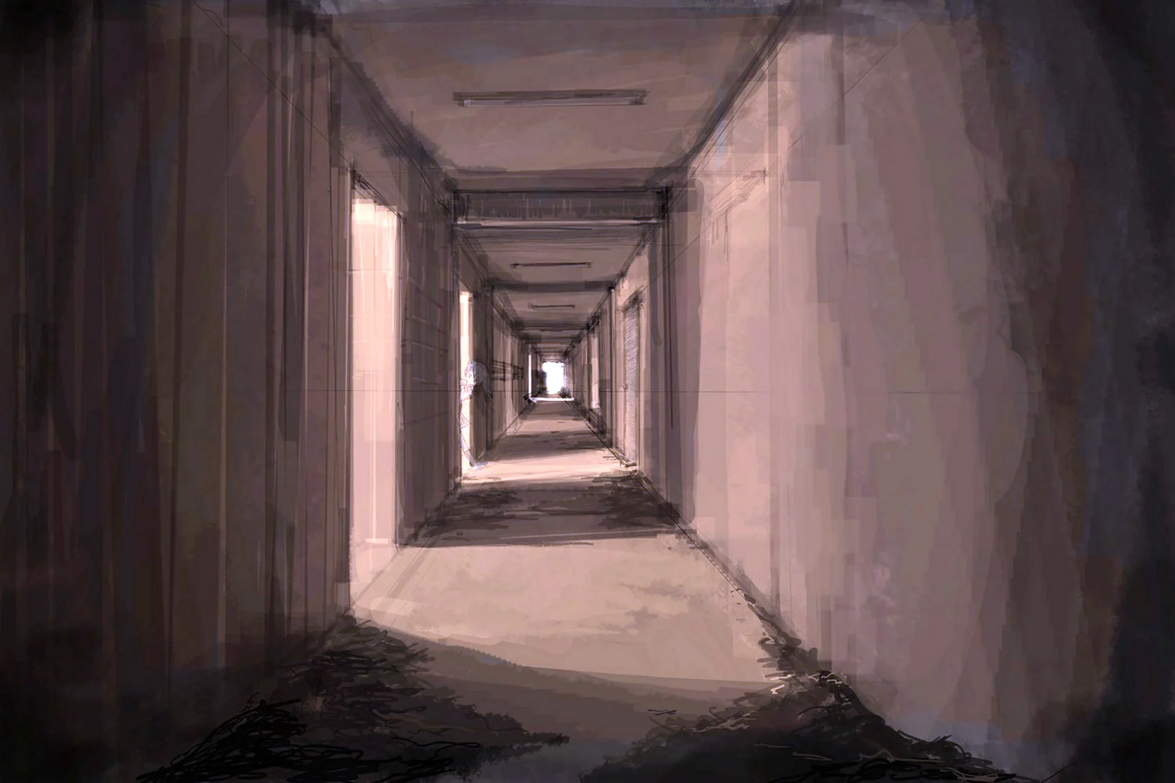 Тёмный коридор аниме
