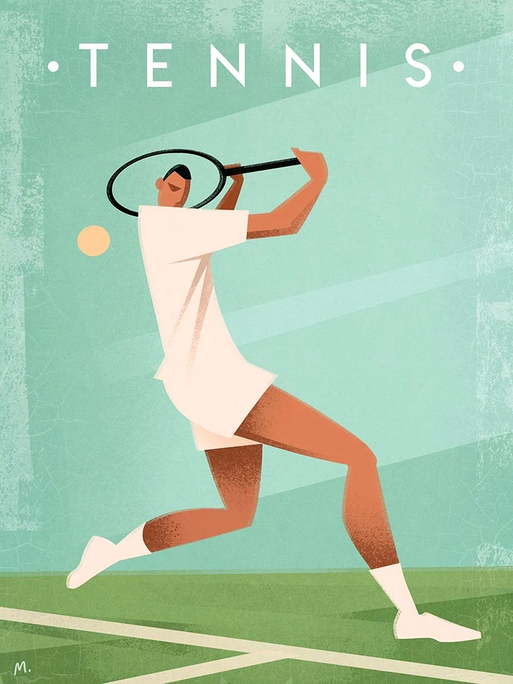 Теннисный плакат
