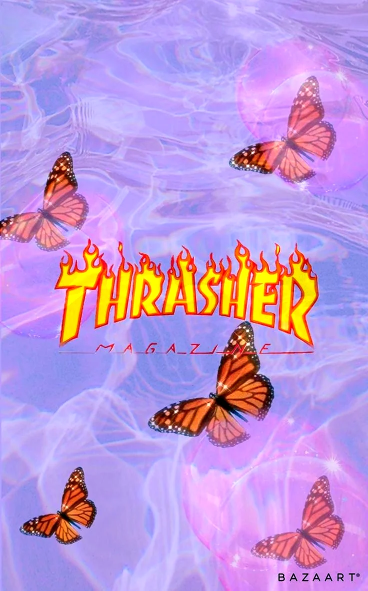 Thrasher бабочки фиолетовые