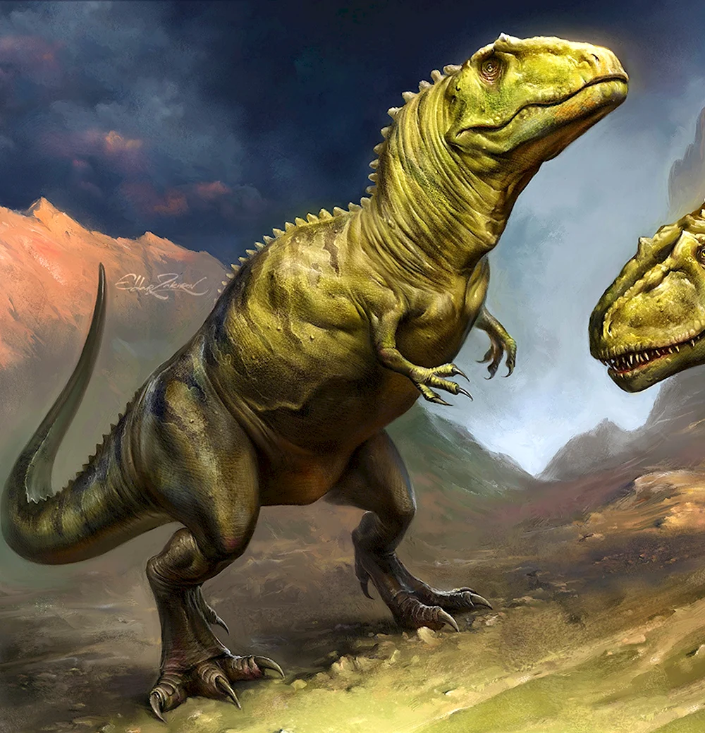Тираннозавр и гигантозавр