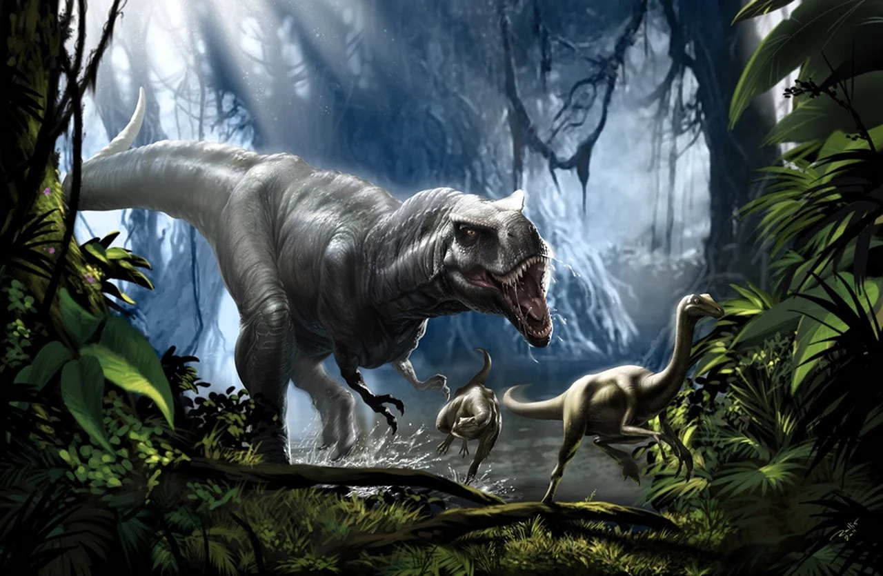 Тираннозавр парк Юрского периода арт