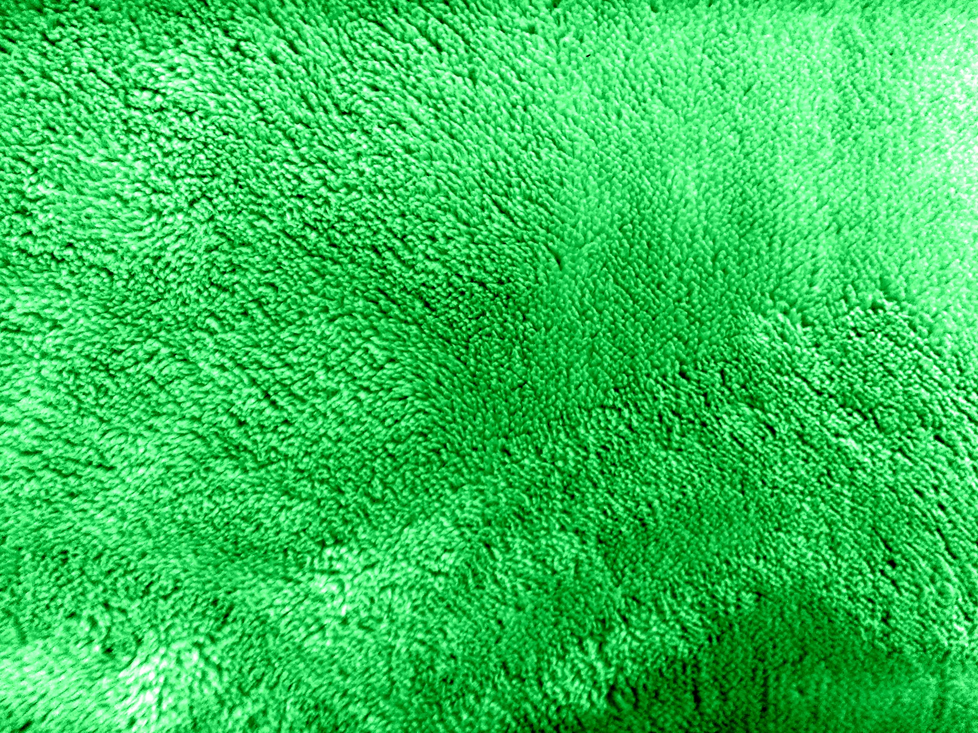 Ткань пушистая зелёная
