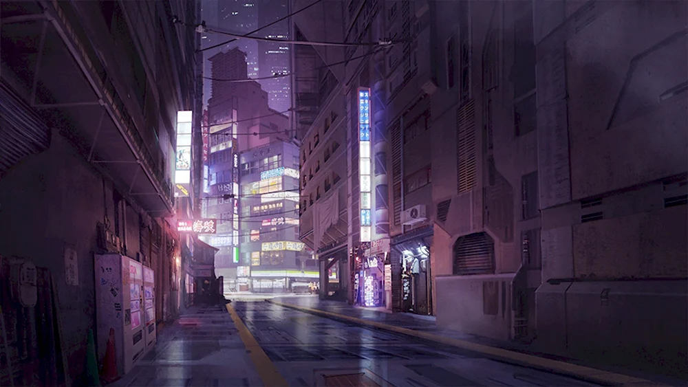 Токио улицы аниме