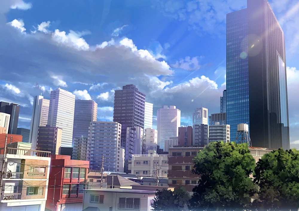 Токио жилые районы аниме