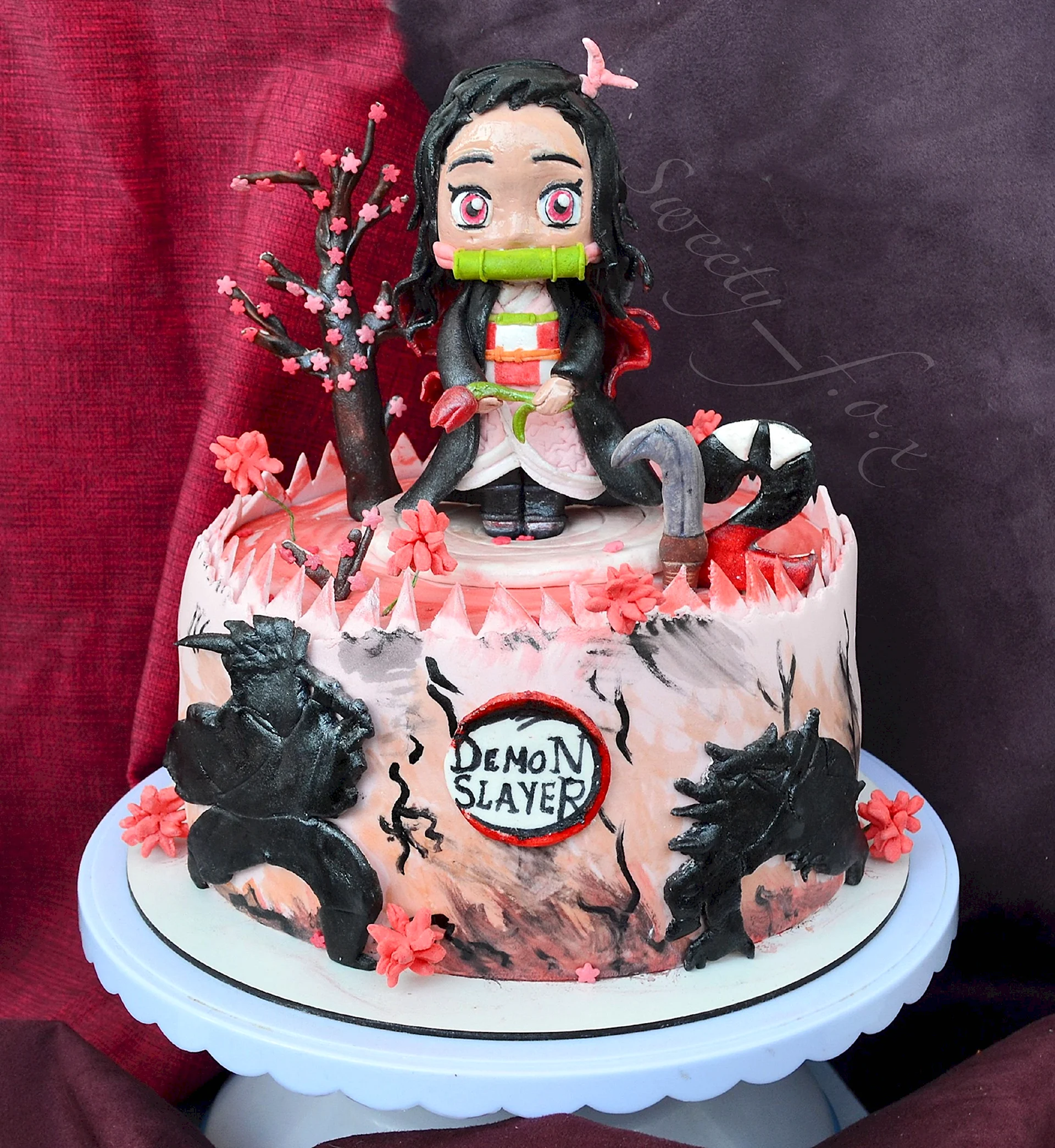 Торт аниме клинок рассекающий демонов торт