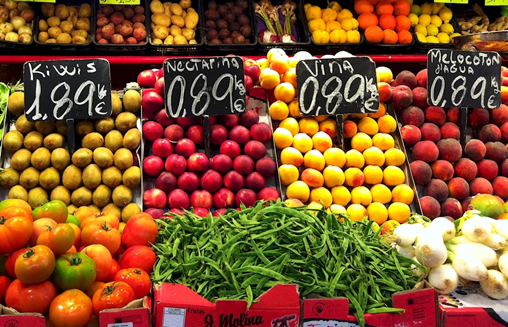 Ценники для овощей и фруктов