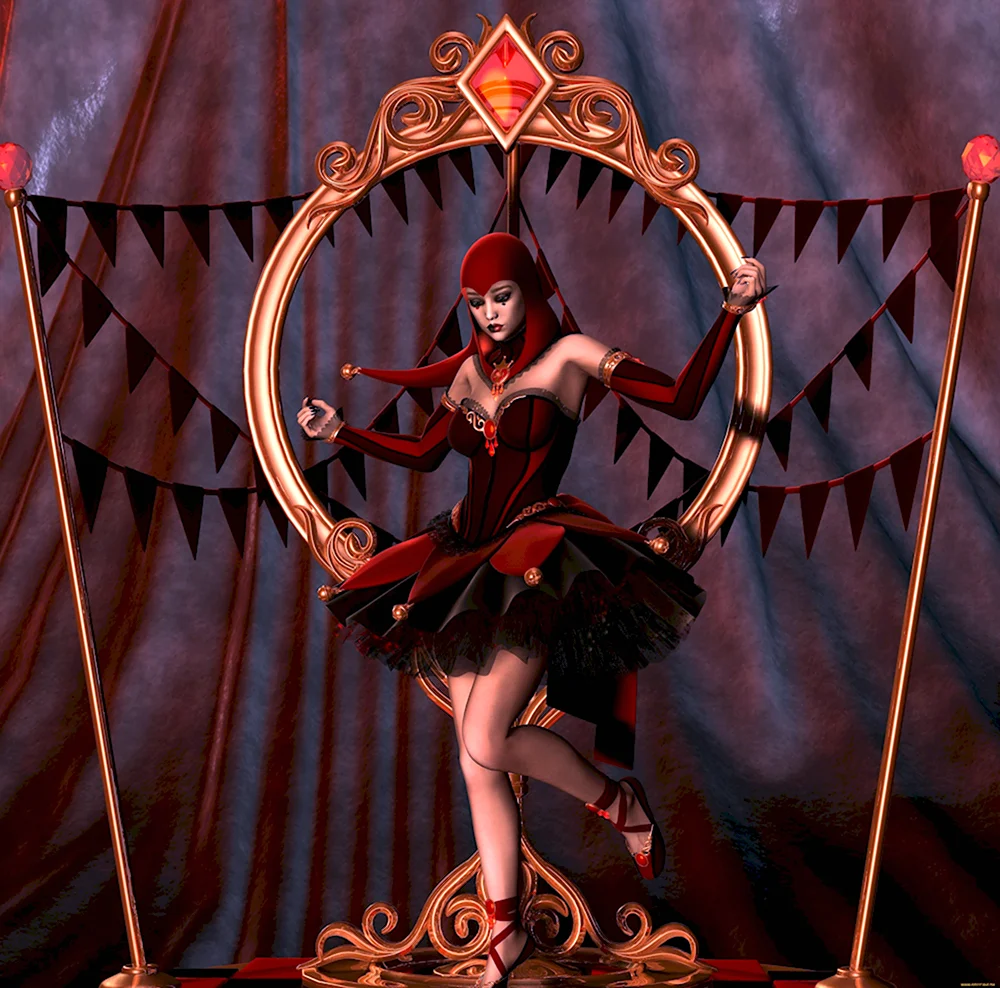 Цирковая девушка арт
