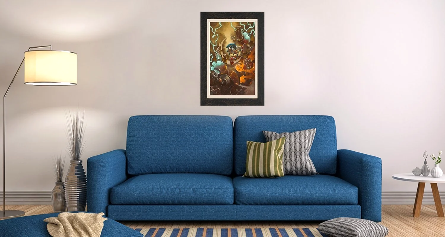 Цвет стен с синим диваном