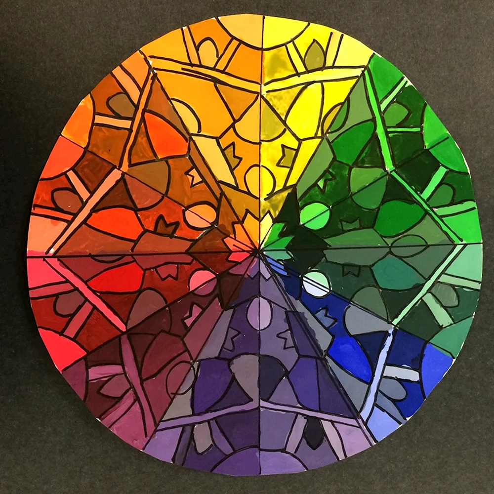 Цветовой круг композиция