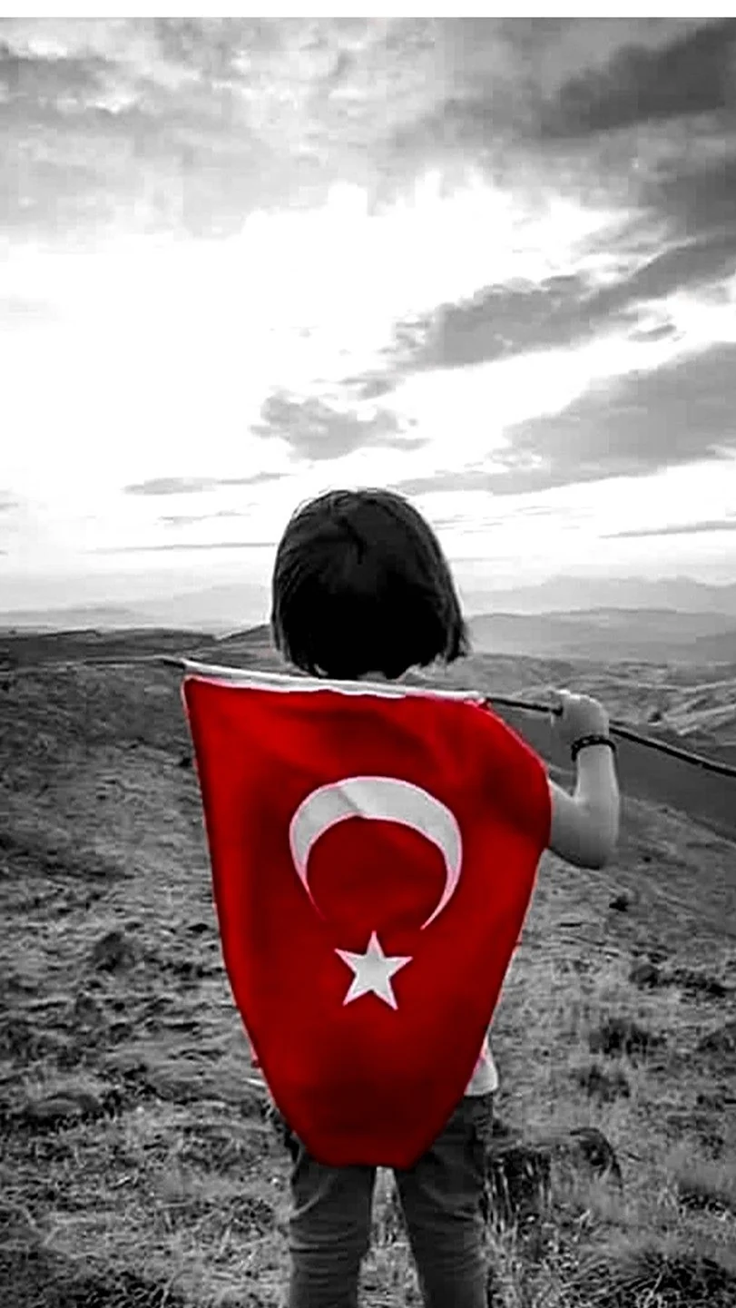 Турция с турецким флагом