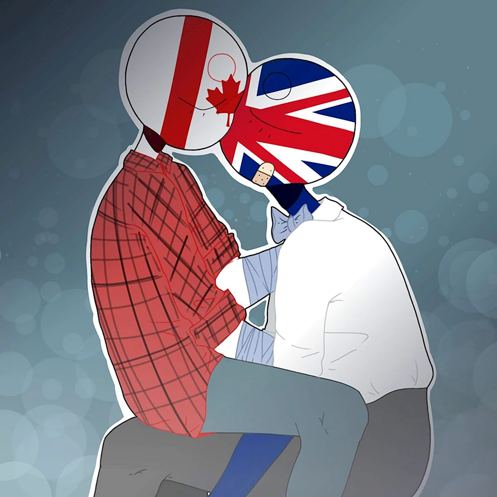 Великобритания и Канада Countryhumans
