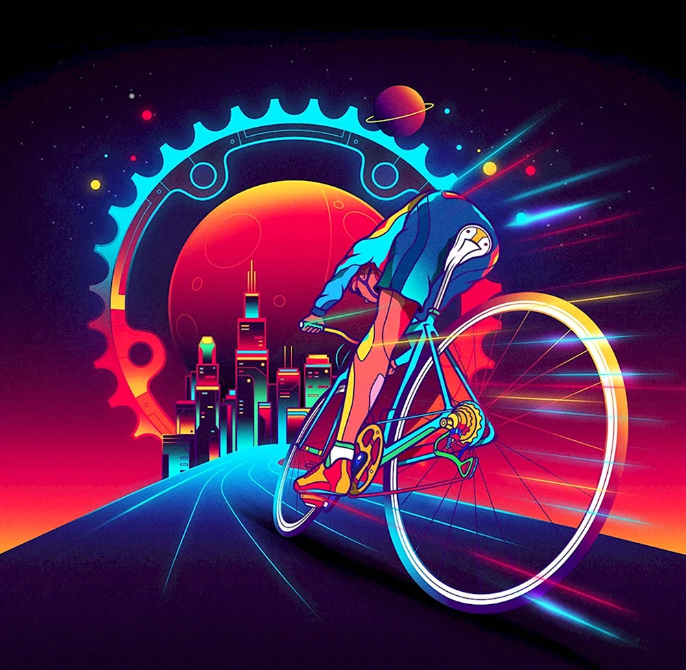 Велоспорт абстракция