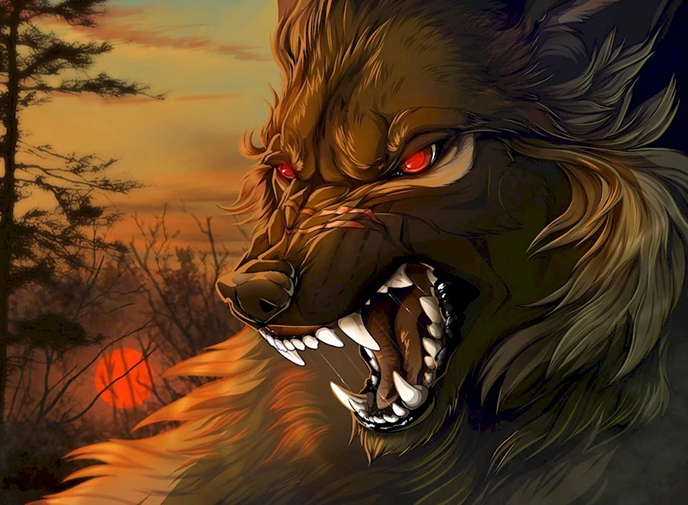 Вервольф волк оборотень злой
