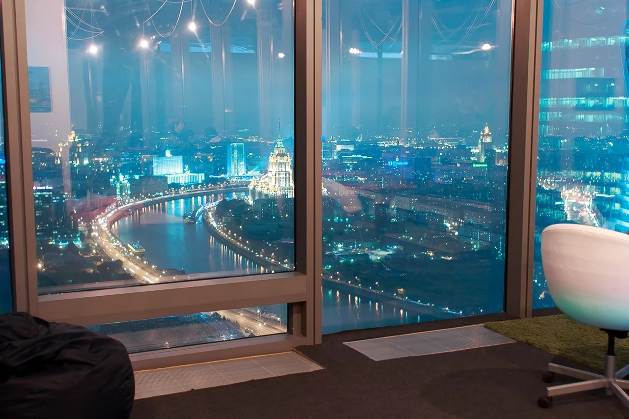 Вид с Москоу Сити с окна
