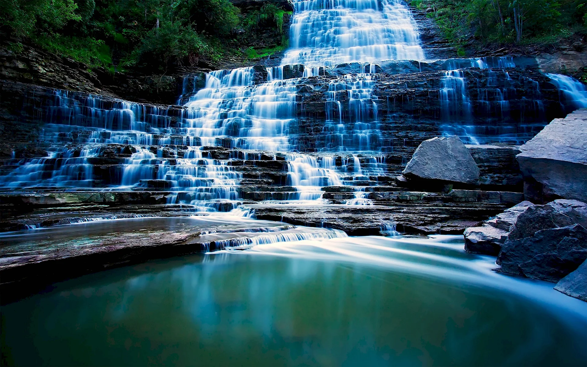 Водопад Альбион Онтарио Канада