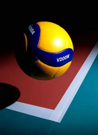 Волейбольный мяч Микаса v200w с красивым фоном