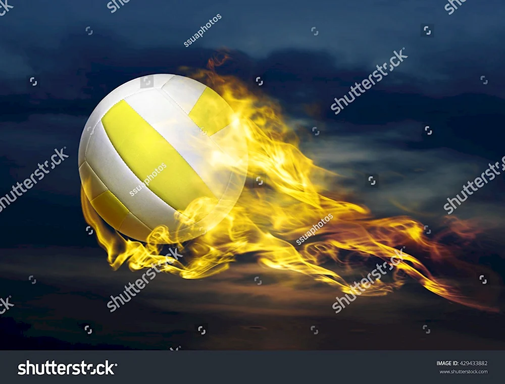 Волейбольный мяч в полете