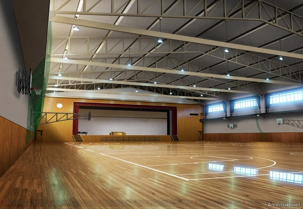 Волейбольный зал аниме волейбол