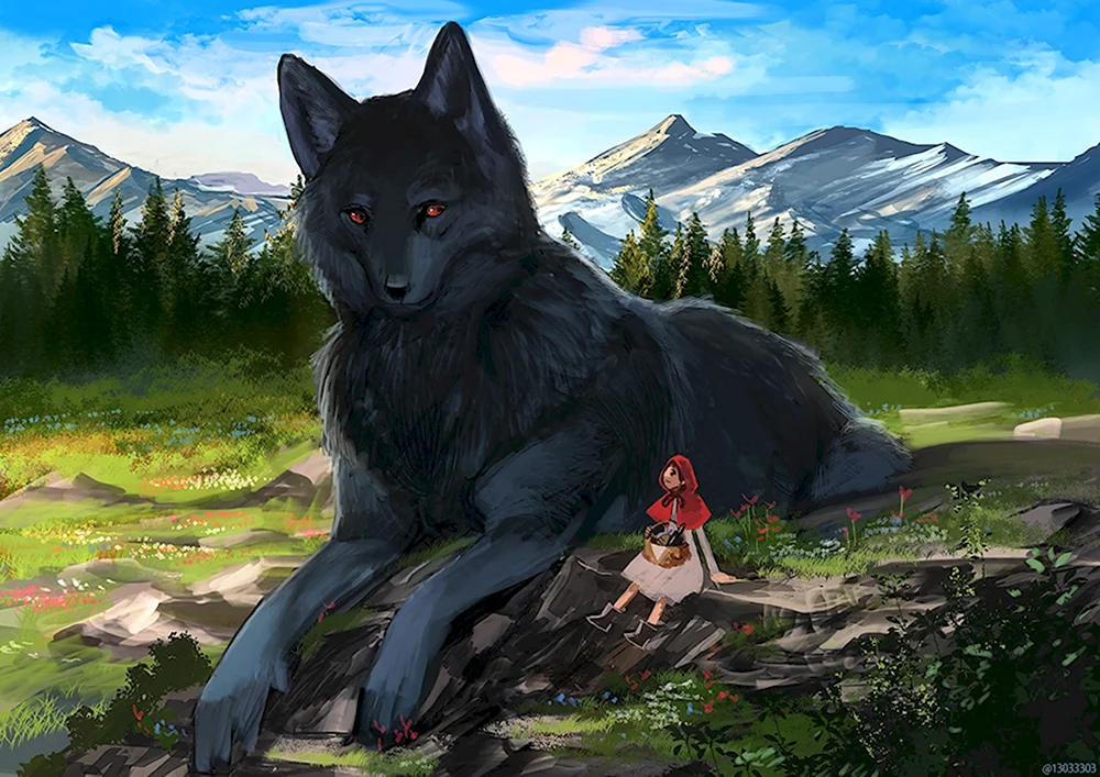 Волк Art