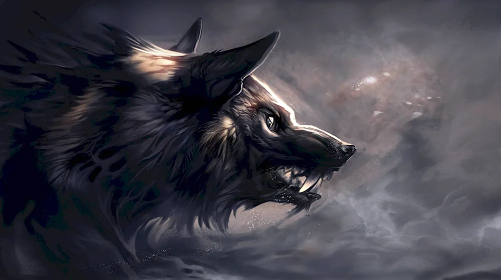 Волк демон Анубис