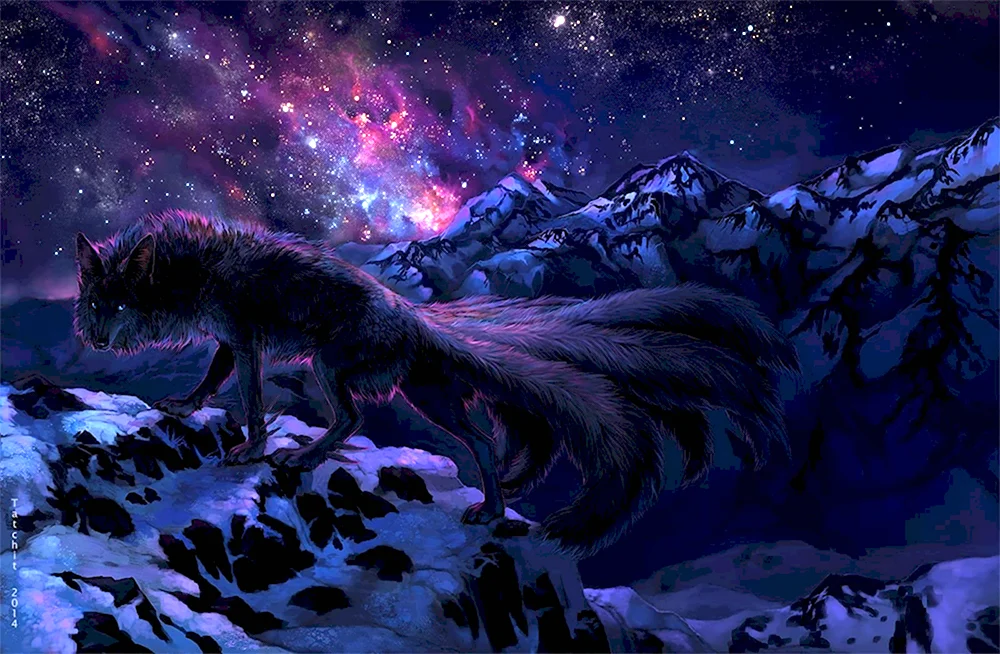 Волк -Китсуне Луна
