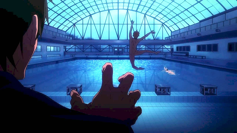 Вольный стиль аниме бассейн