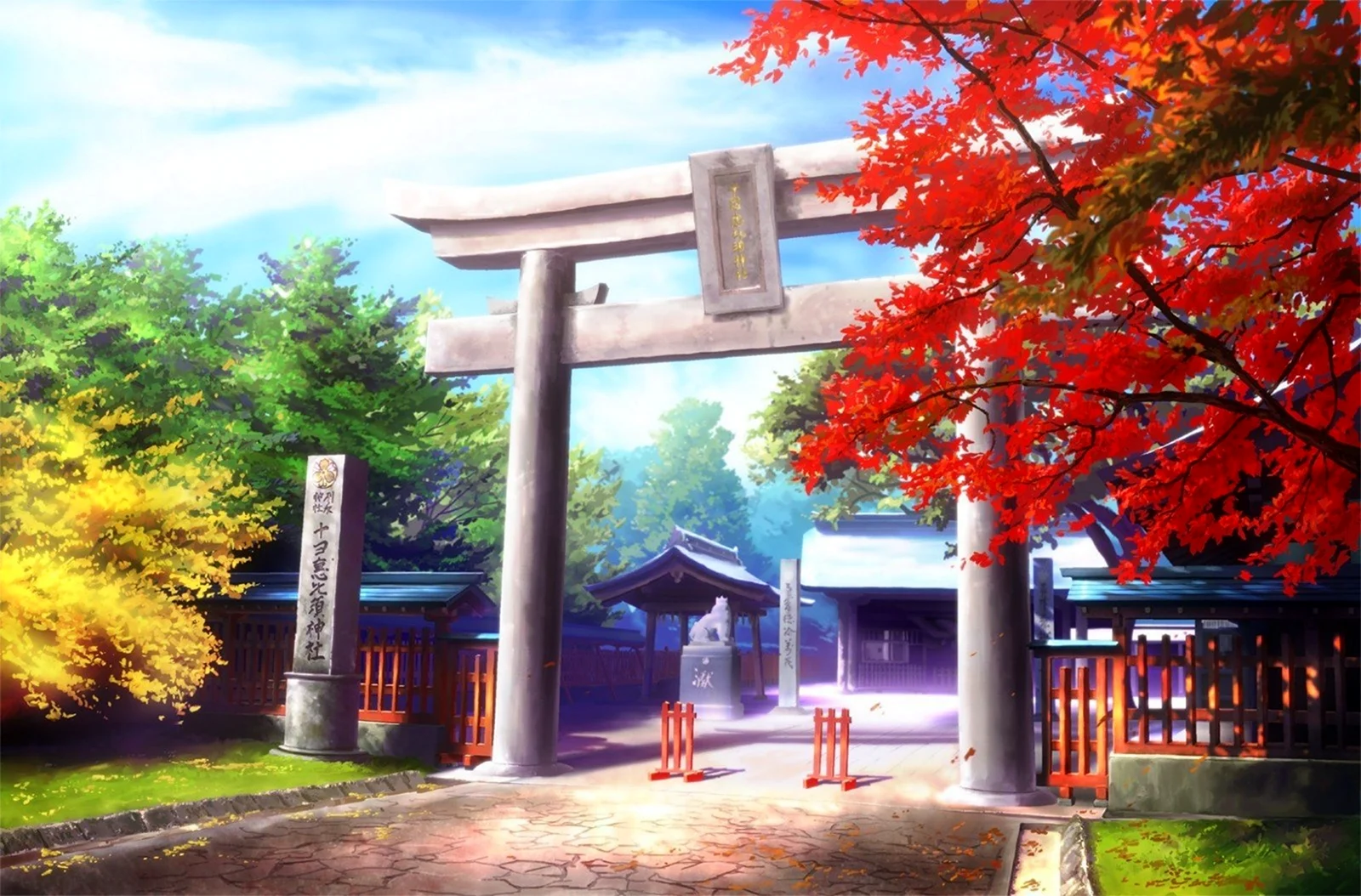 Ворота в Синтоистский храм Япония арт