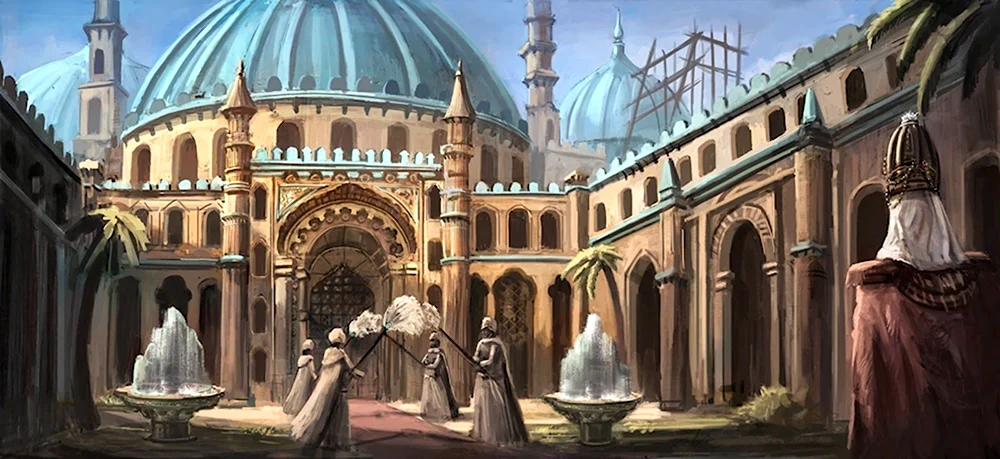 Восточный дворец аниме Тронный зал Халифа