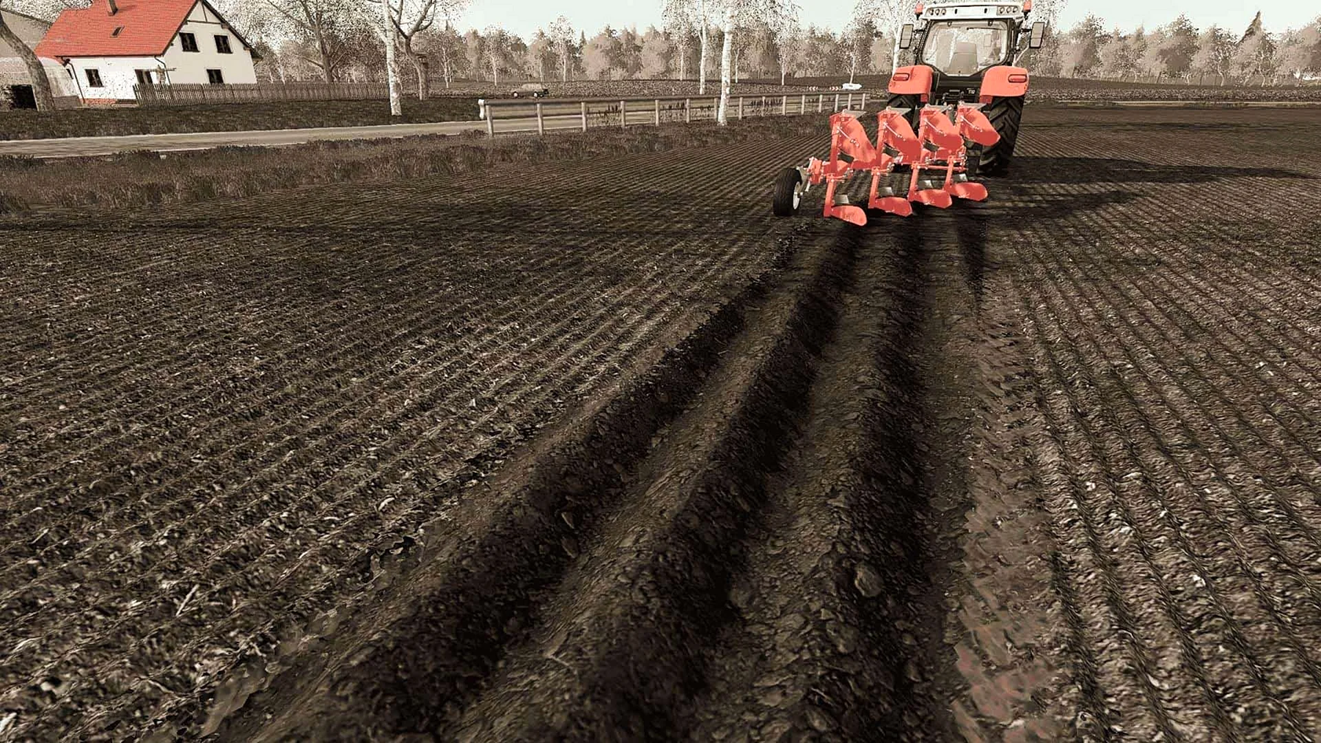 Вспашка в Farming Simulator 2019