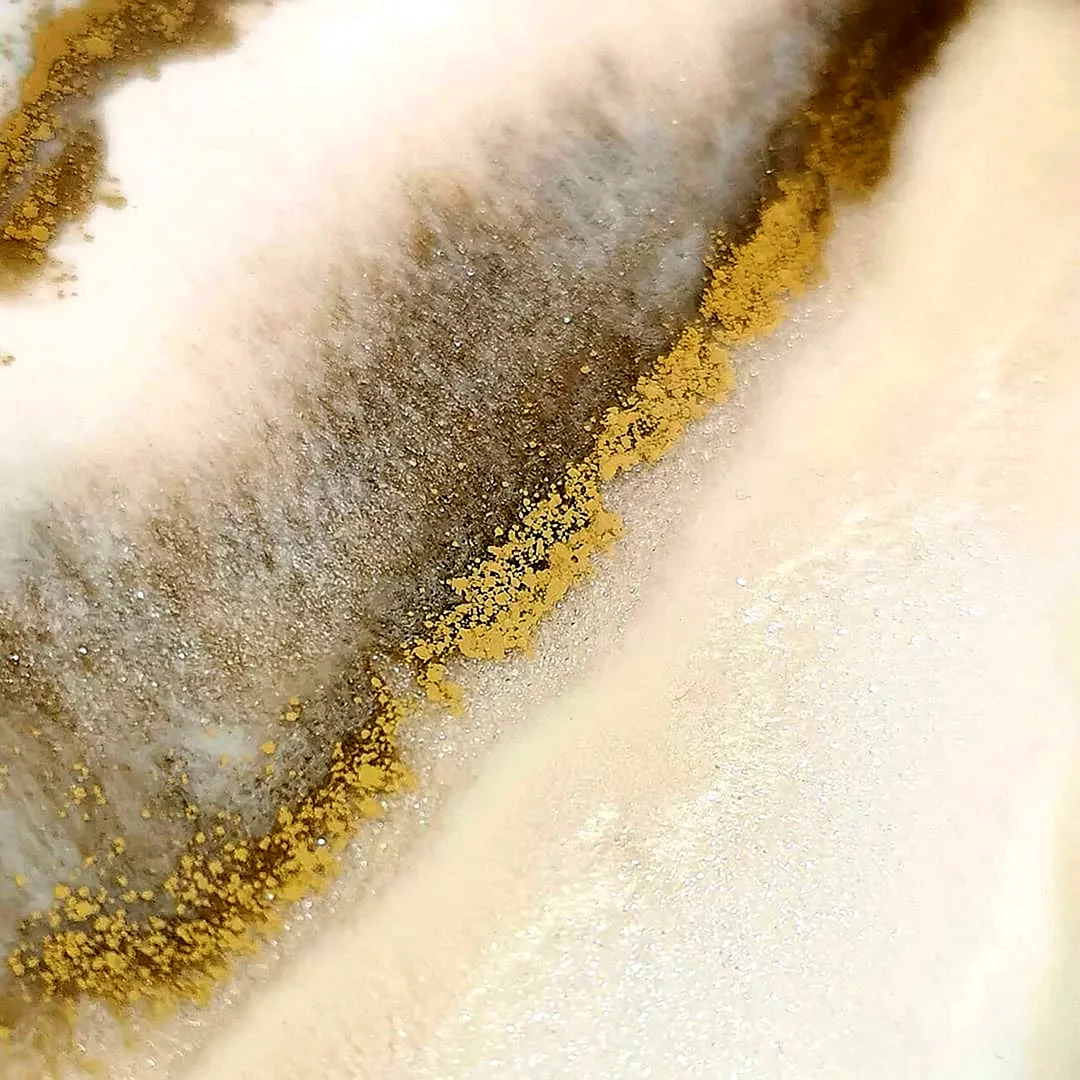 Всплывающий суxой золотой металлический пигмент