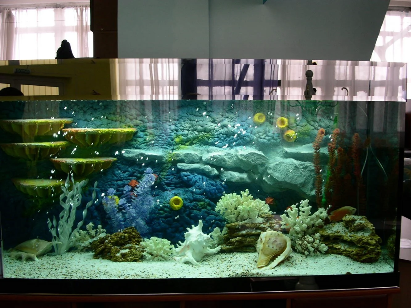 Задний фон для аквариума из пенопласта