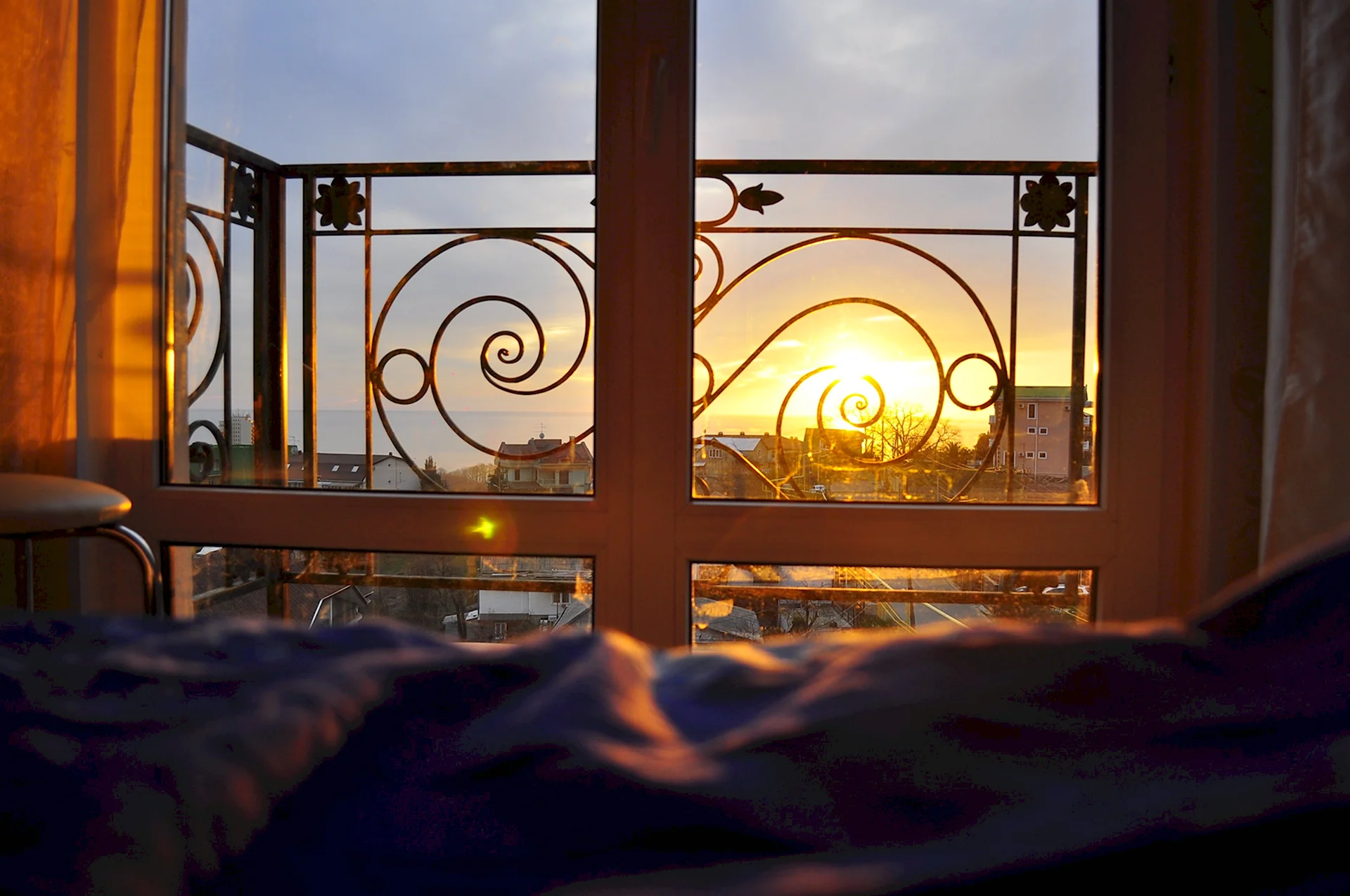 Закат с балкона