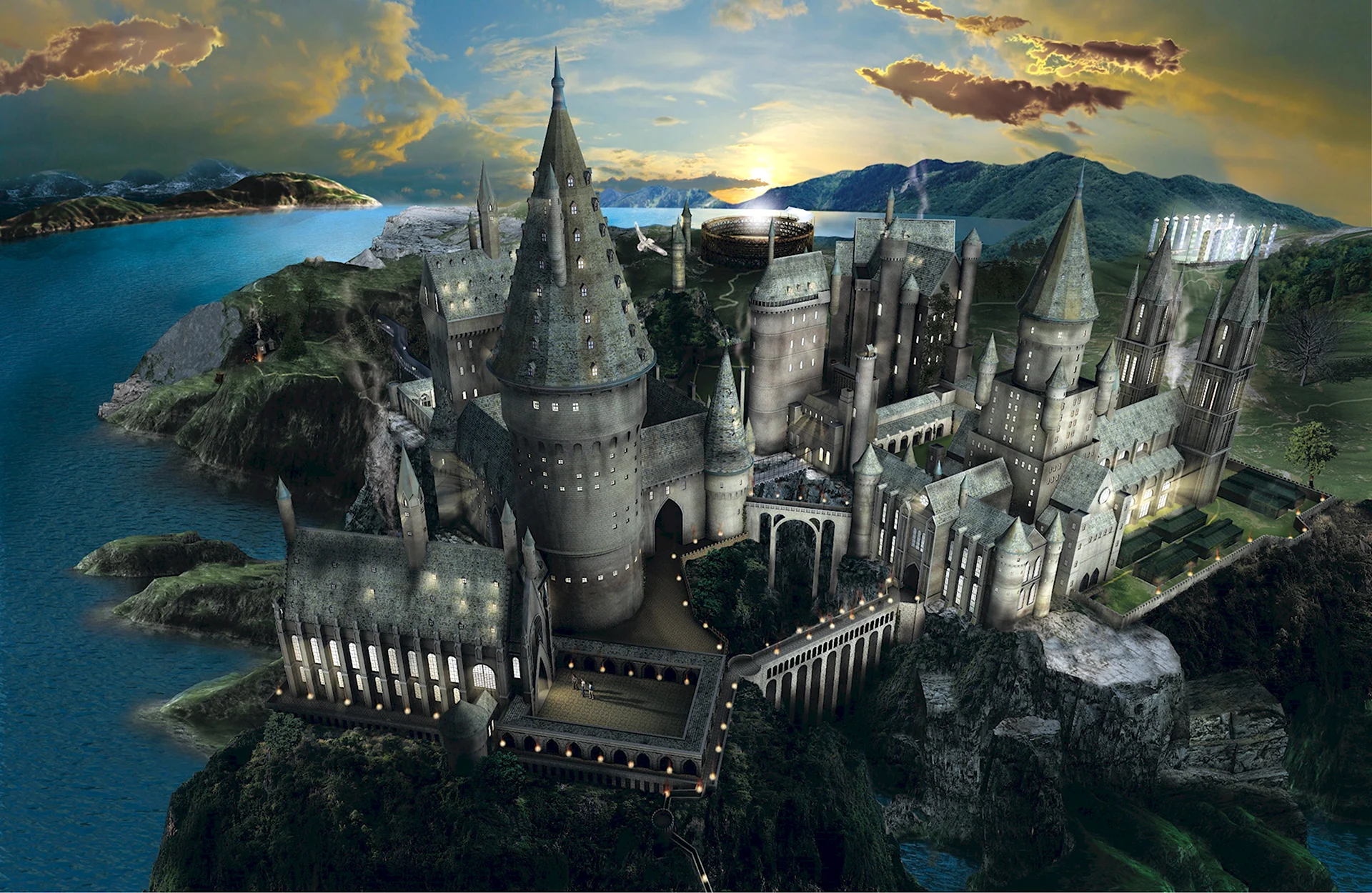 Замок Hogwarts Гарри Поттер