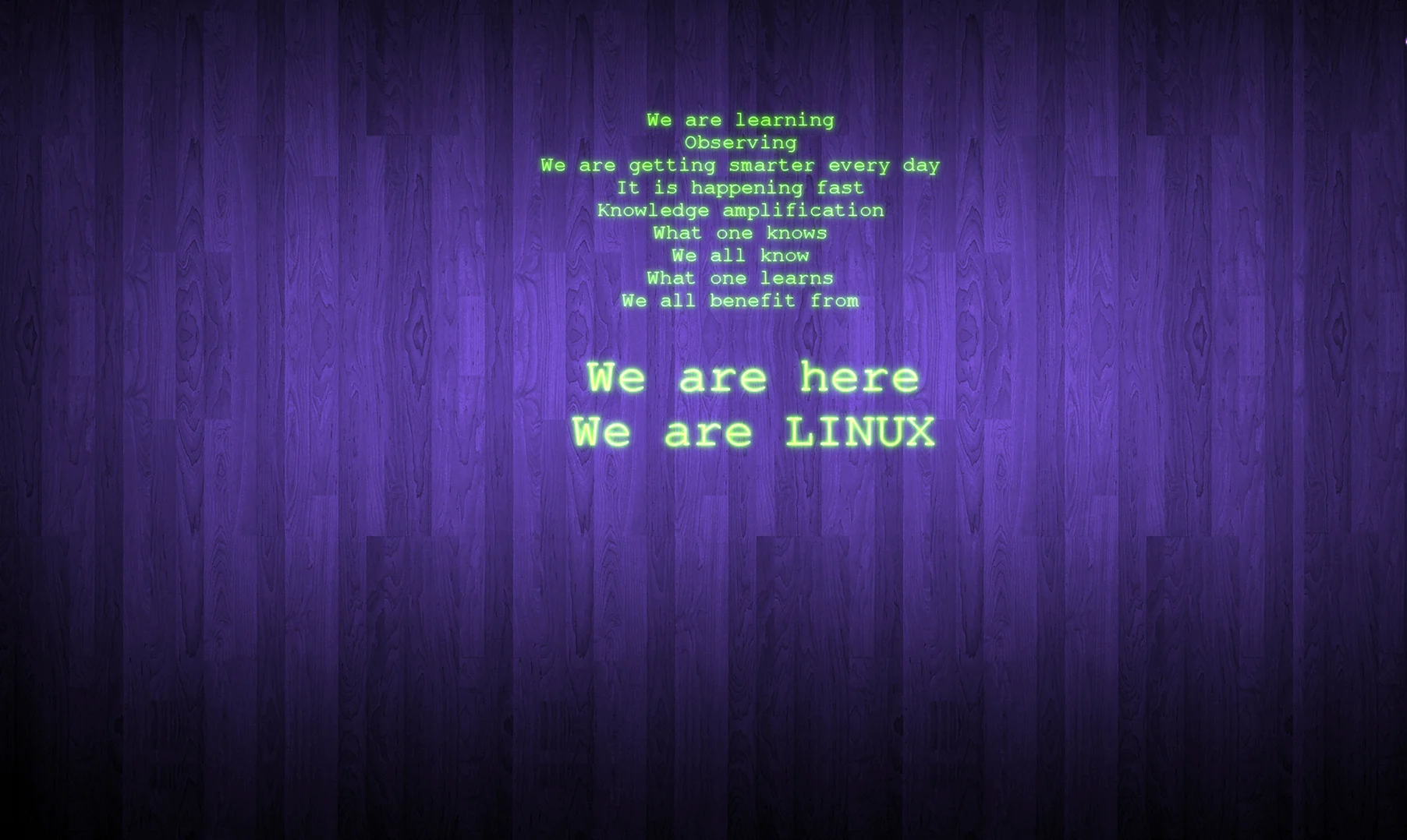 Заставка линукс