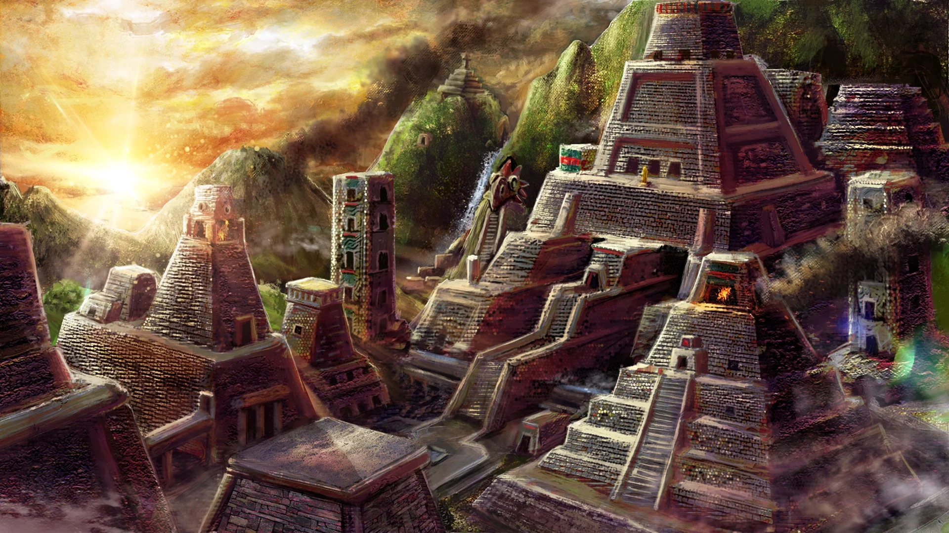 Затерянный город пирамиды Майя Ацтеки