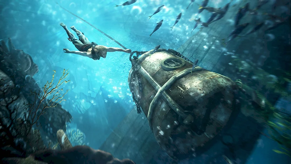 Затонувший корабль Assassins Creed 4