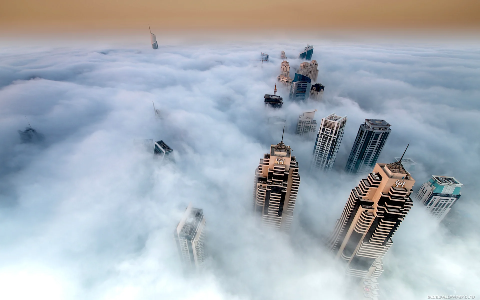 Здание в тумане