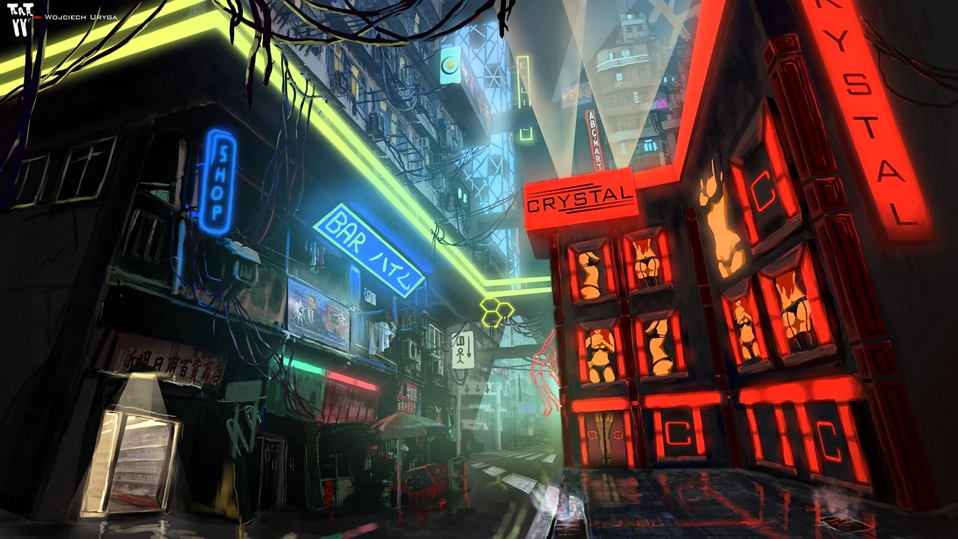 Здания из Cyberpunk 2077