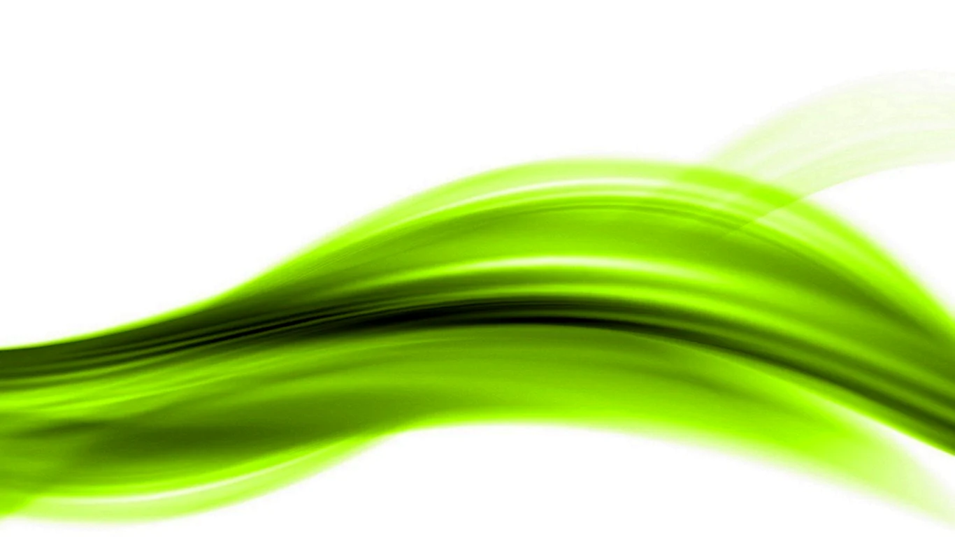 Зеленая абстракция на белом фоне