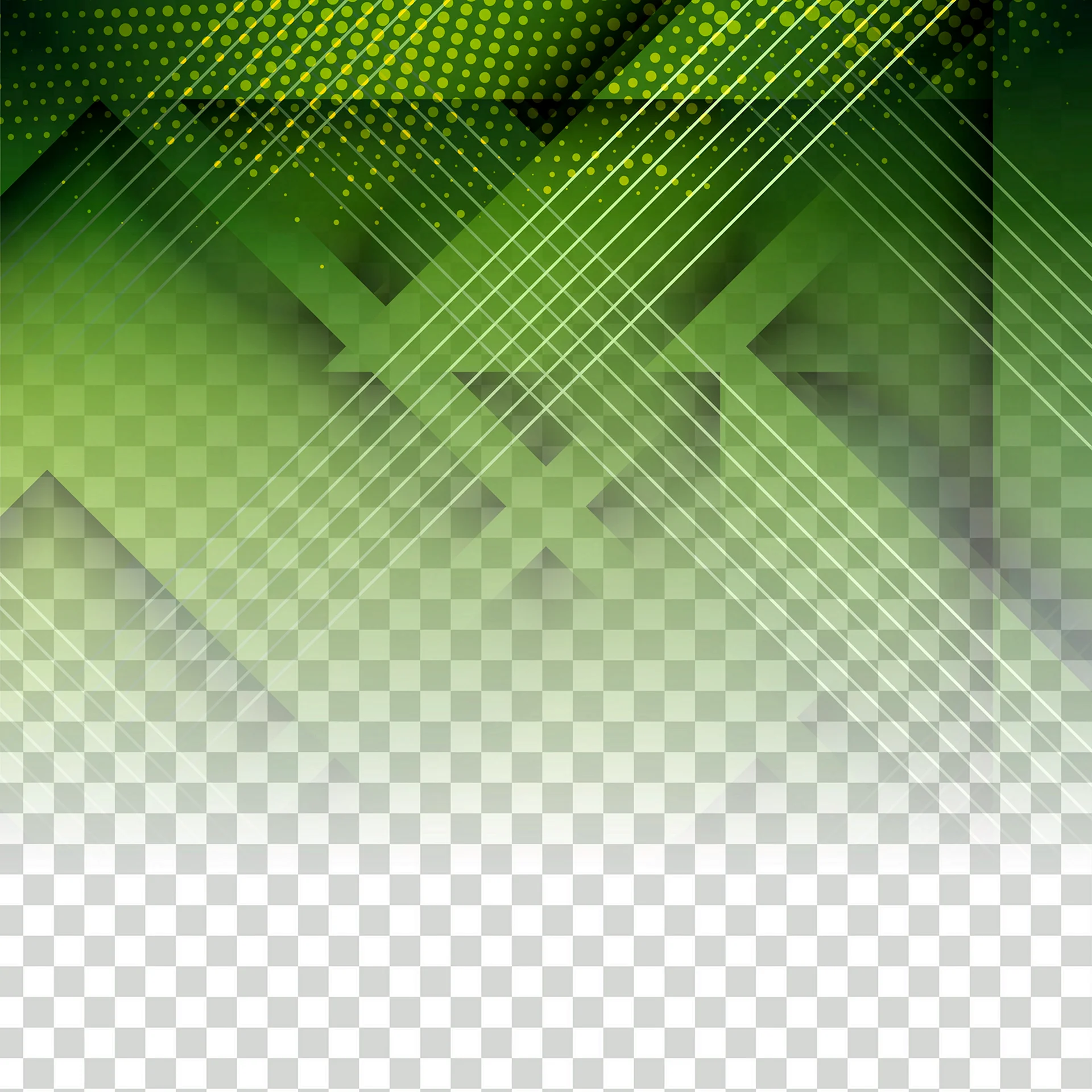 Зеленая Геометрическая абстракция