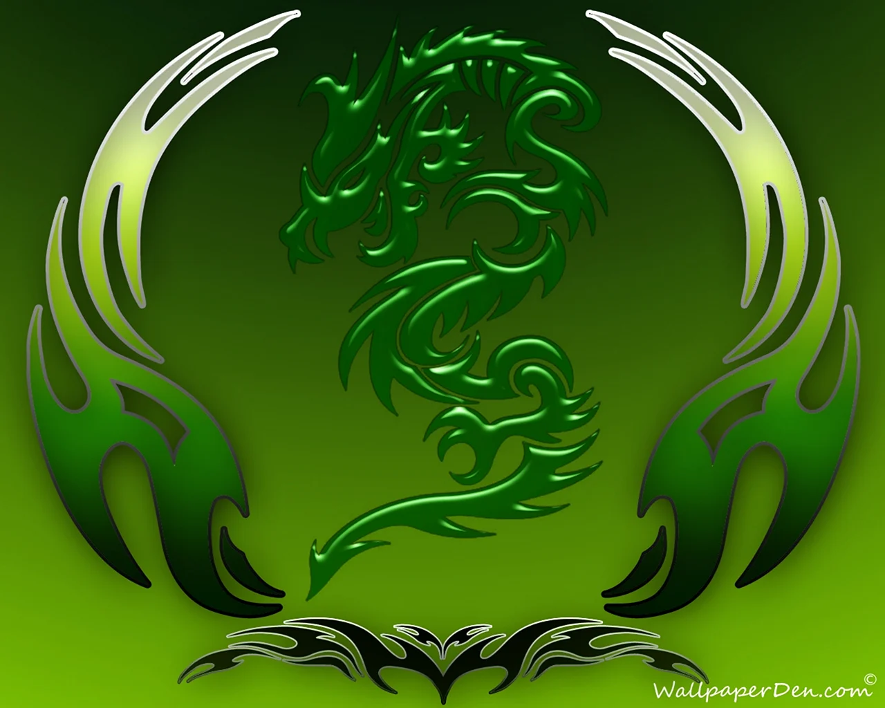 Зеленый дракон символ