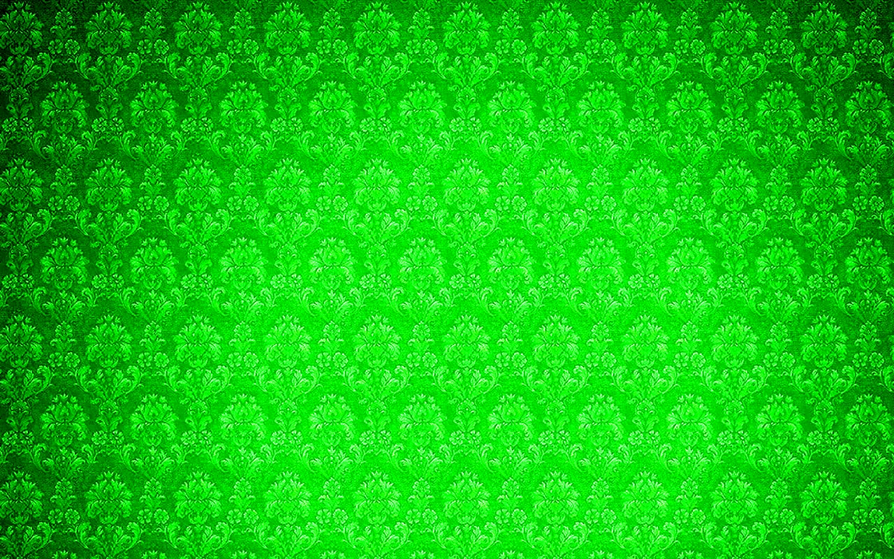 Зеленый фон с узорами