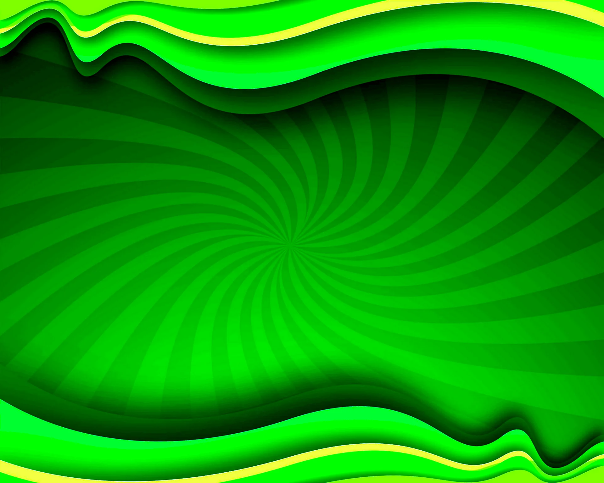 Зеленый фон волны